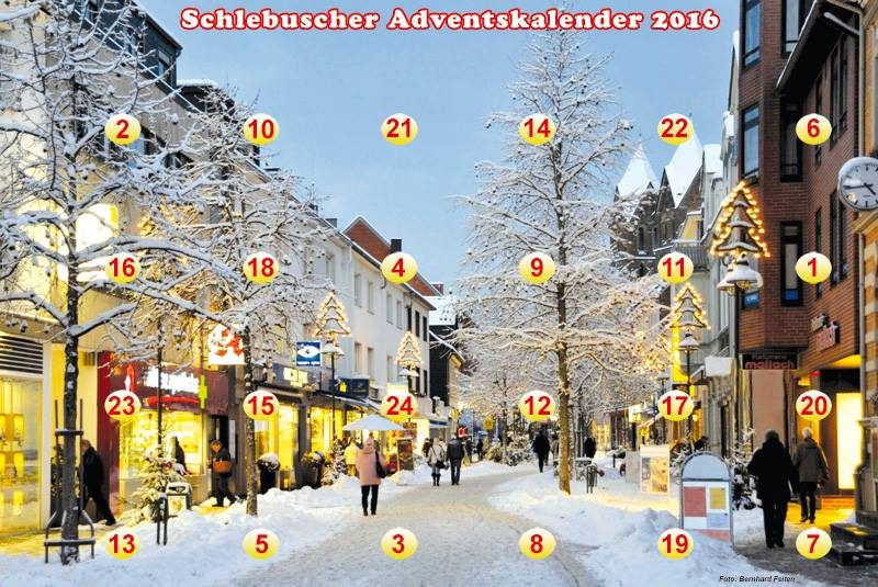 Schlebuscher Adventskalender gratis bei uns