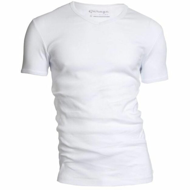 GARAGE Semi Body Fit T-Shirt mit V-Ausschnitt