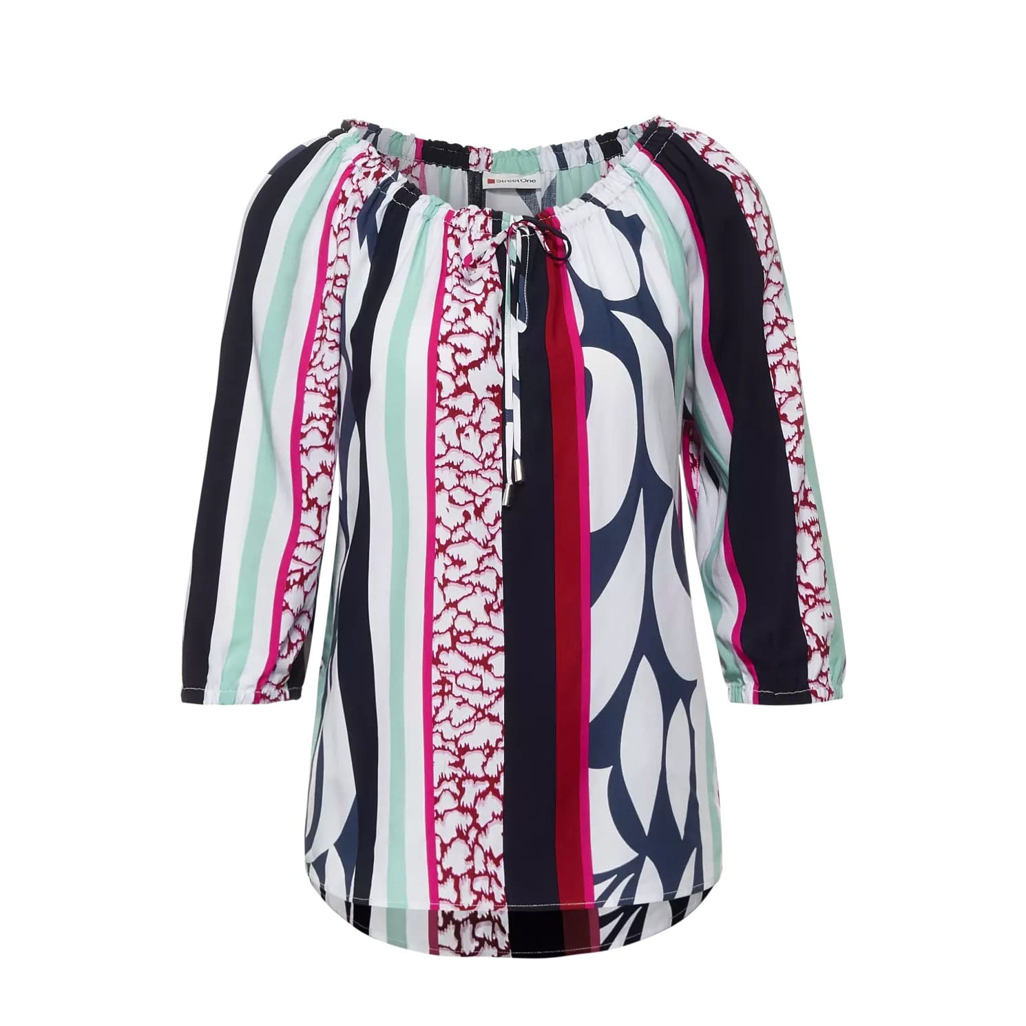 STREET ONE Carmen Bluse mit Print