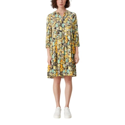 Viskose-Kleid mit Allover Print