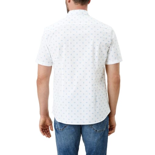 Slim Fit Kurzarm-Hemd mit Allover Print