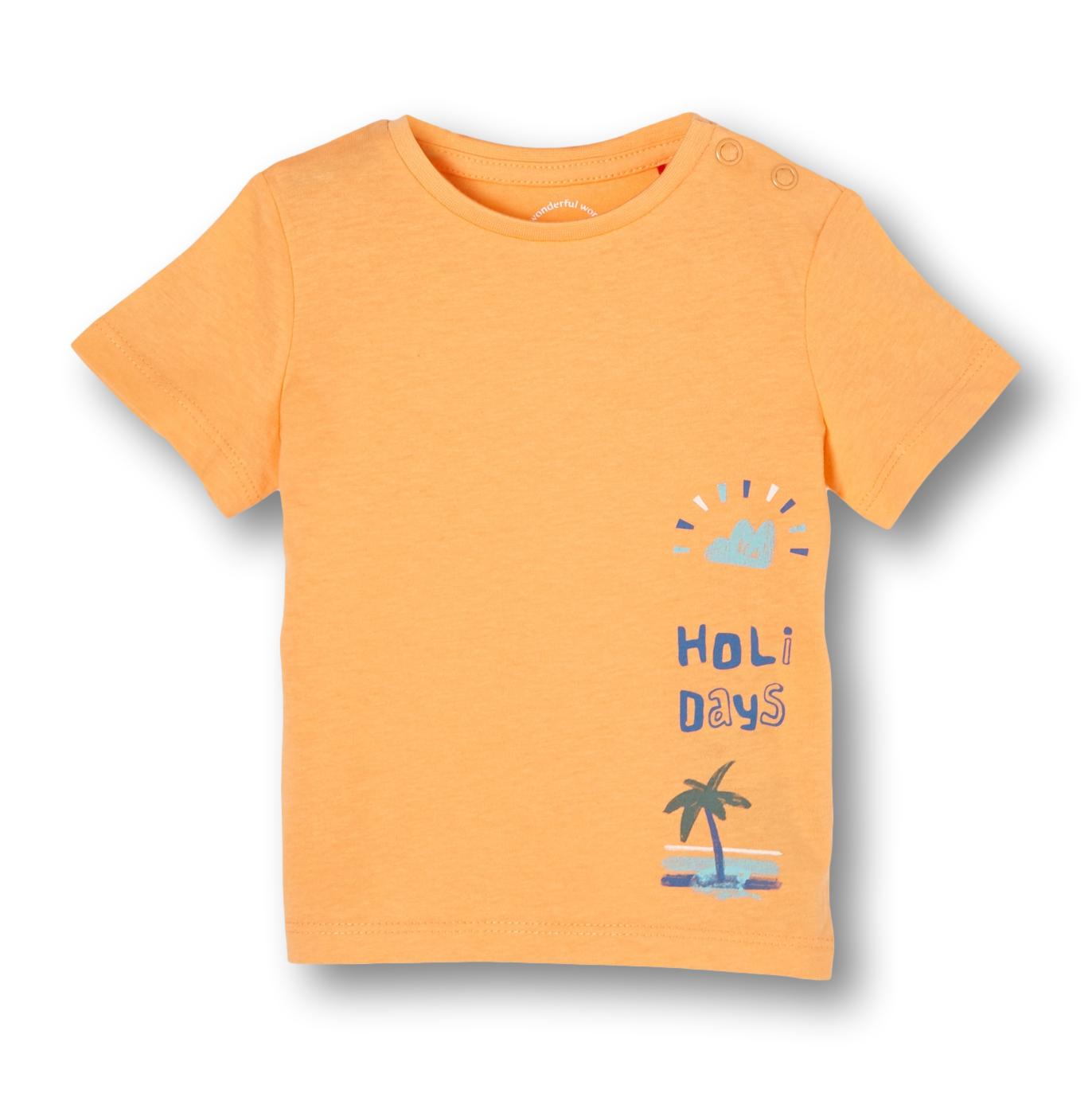 Baby Printshirt mit seitlichen Druckknöpfen