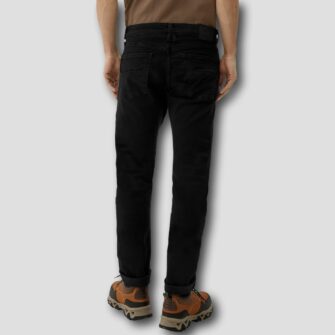 Black Denim Herren-Jeans mit Slim Legs