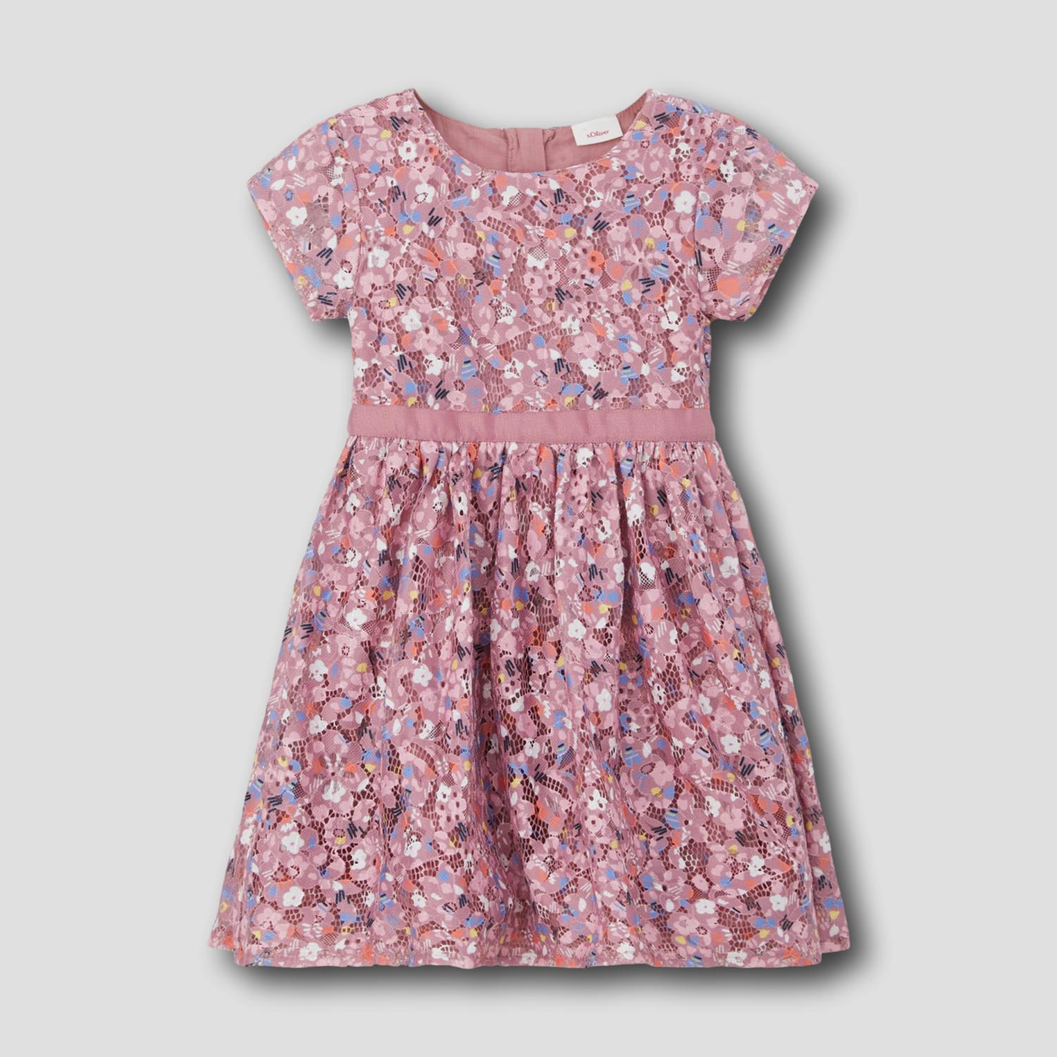 Kinder-Kleid mit floralem Muster