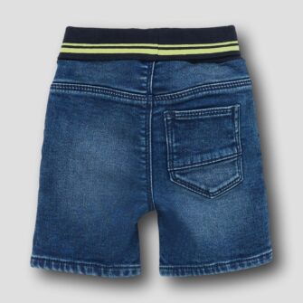 Baby Jeans-Shorts mit weichem Umschlagbund