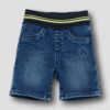 Baby Jeans-Shorts mit weichem Umschlagbund