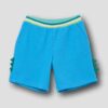 Jersey-Shorts mit Zacken Applikation