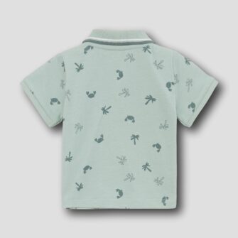 Baby Poloshirt mit Allover-Print