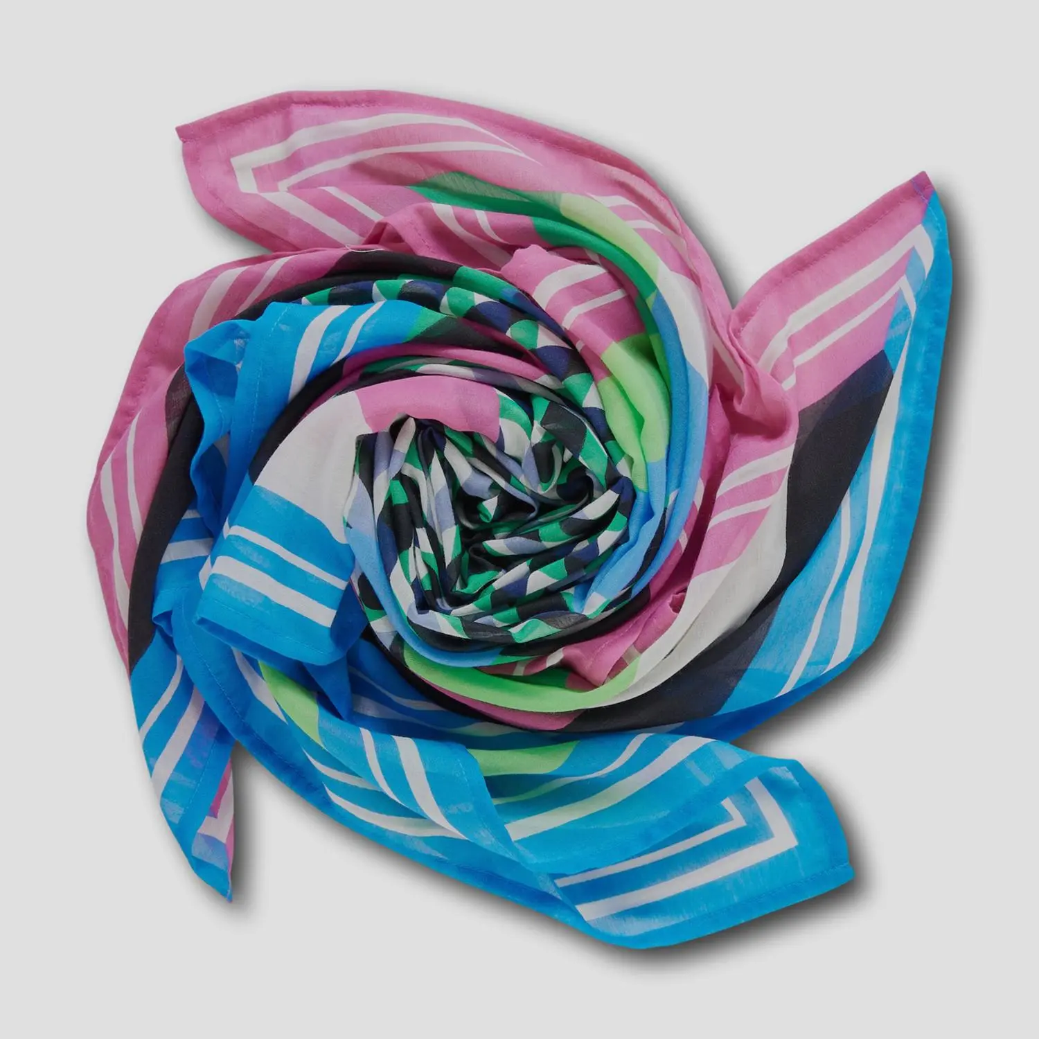 Quadratisches Halstuch mit Multicolor Dessin - Peppys
