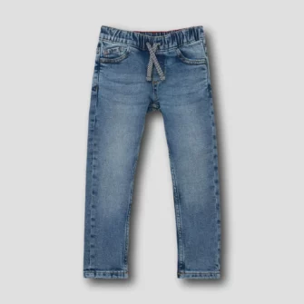 Slim-Leg Jeans mit elastischem Bund