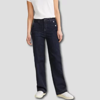 Culotte Jeans in Rinsed Wash