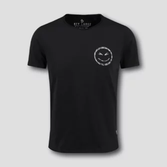 T-Shirt mit Smiley Print