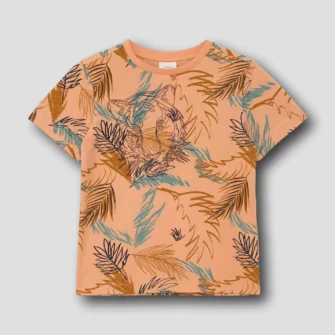 T-Shirt mit Allover-Dschungel-Print