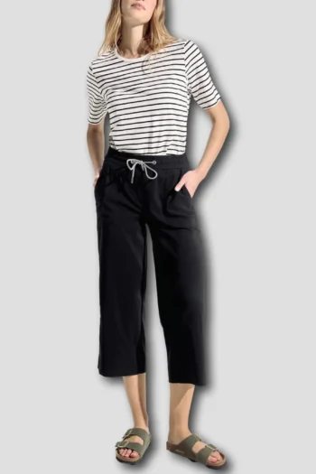 Leichte Culotte Hose mit Gummibund 13 Leichte Culotte Hose mit Gummibund