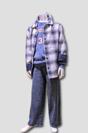 Baggy Jeans für Kids 5 Overshirt mit Karodessin