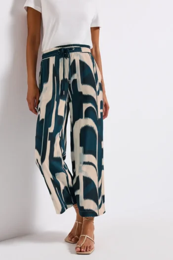 Gemusterte Wide Leg Hose 28 Gemusterte Wide Leg Hose – Bild 13