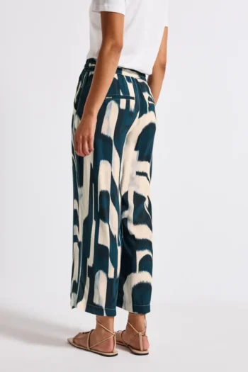 Gemusterte Wide Leg Hose 29 Gemusterte Wide Leg Hose – Bild 14