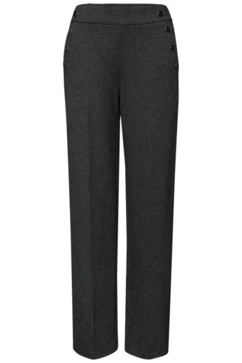 Straight Leg Hose mit Knopfdetails 9 Straight Leg Hose