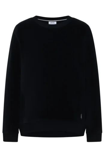 Basic Pullover mit V-Neck 33 Softes Strukturmix Shirt