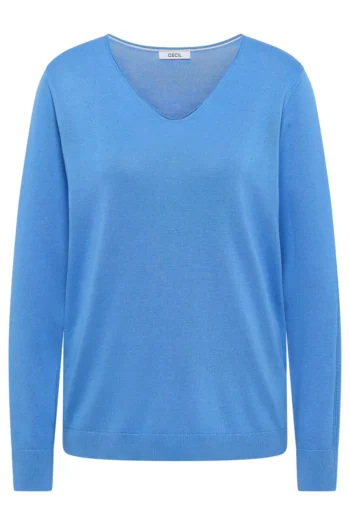 Basic Pullover mit V-Neck 34 Basic Pullover