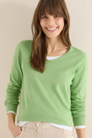 Basic Pullover mit V-Neck 26 Basic Pullover mit V-Neck – Bild 2