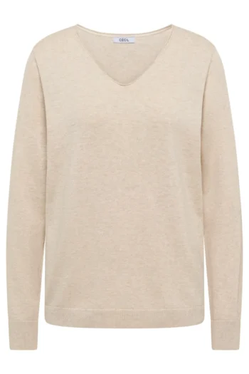 Basic Pullover mit V-Neck 45 Basic Pullover