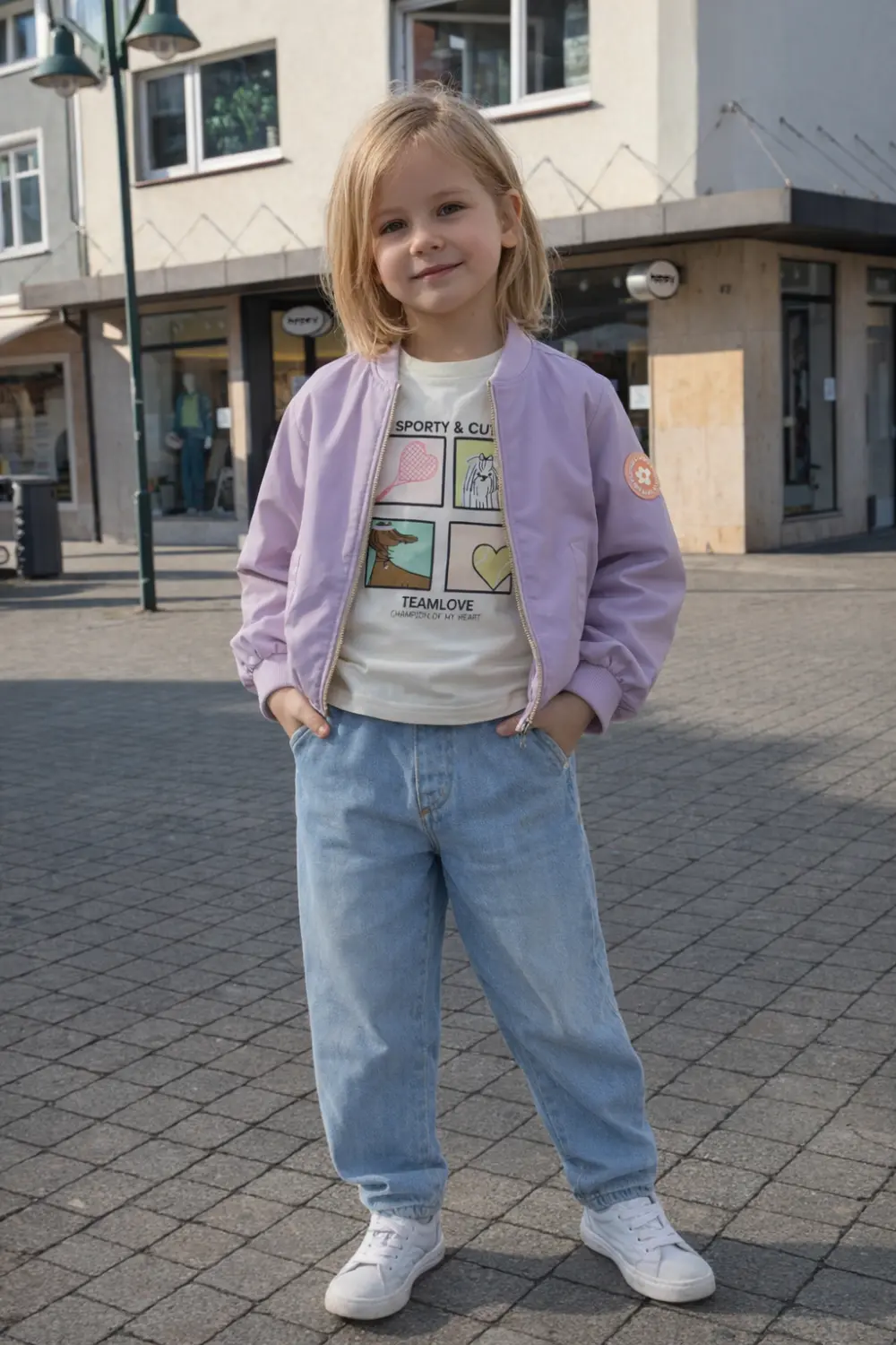 Oversize-T-Shirt aus leichter Sweatware mit Frontprint 3 Oversize-T-Shirt aus leichter Sweatware mit Frontprint – Bild 3