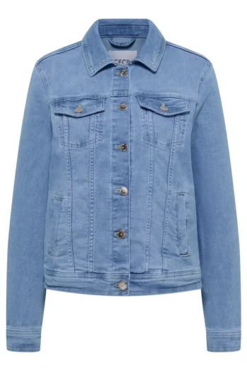 Jeansjacke mit Brusttaschen und Knöpfen 11 Jeansjacke mit Brusttaschen und Knöpfen – Bild 6