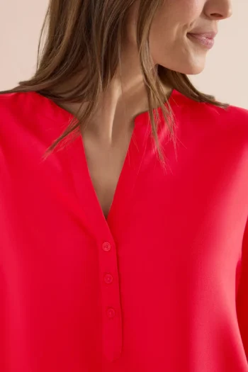 Kurzarm Bluse mit Split Neck 33 Kurzarm Bluse mit Split Neck – Bild 16