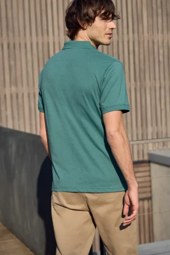 Kurzarm Poloshirt mit Zipper-Kragen 15 Kurzarm Poloshirt mit Zipper-Kragen – Bild 6