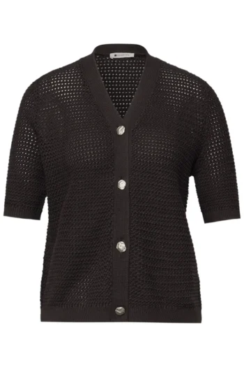 Kurzarm Cardigan mit V-Neck und Struktur 17 Kurzarm Cardigan mit V-Neck und Struktur – Bild 8
