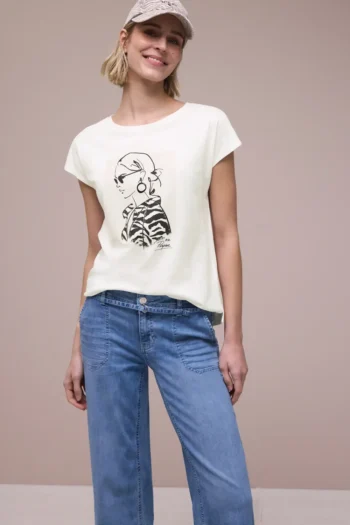 Dropped Shoulder Shirt mit Print 18 Dropped Shoulder Shirt mit Print – Bild 3