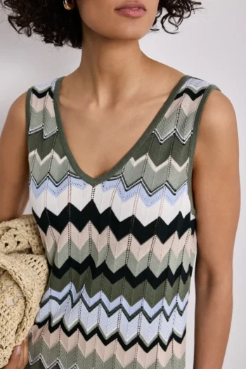 Midi-Kleid mit Zick-Zack-Muster 7 Midi-Kleid mit Zick-Zack-Muster – Bild 4