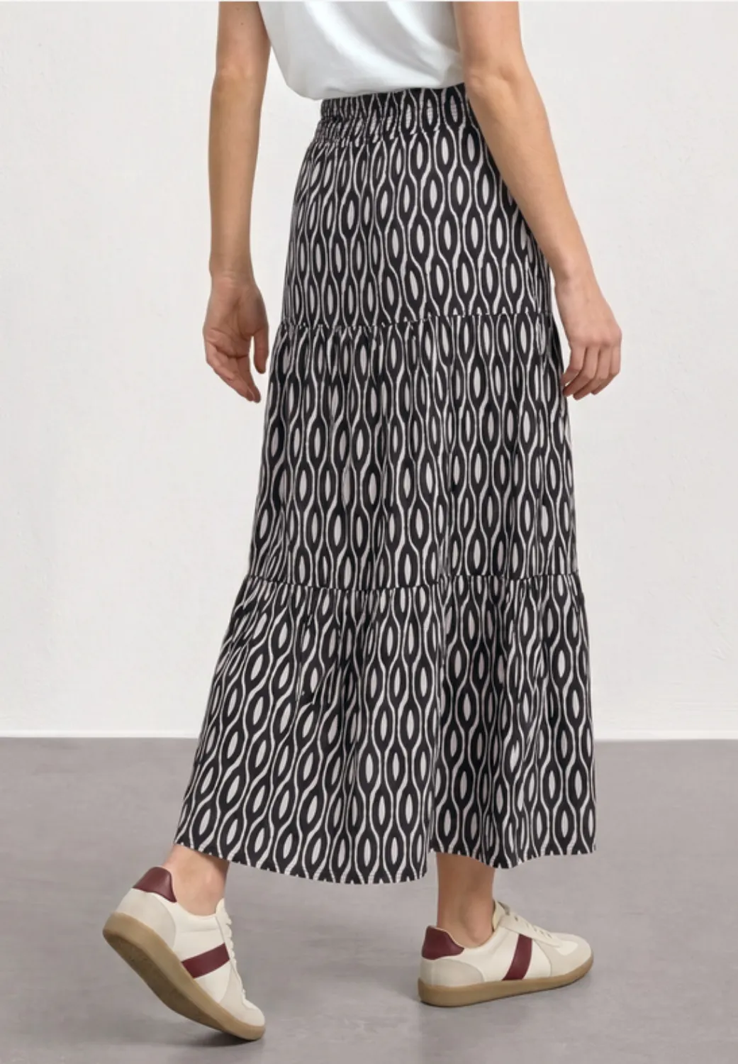 Maxi-Rock mit Volants und Print 2 Maxi-Rock mit Volants und Print