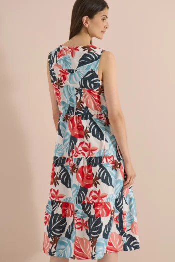 Midikleid mit V-Neck und Print 7 Midikleid mit V-Neck und Print – Bild 2