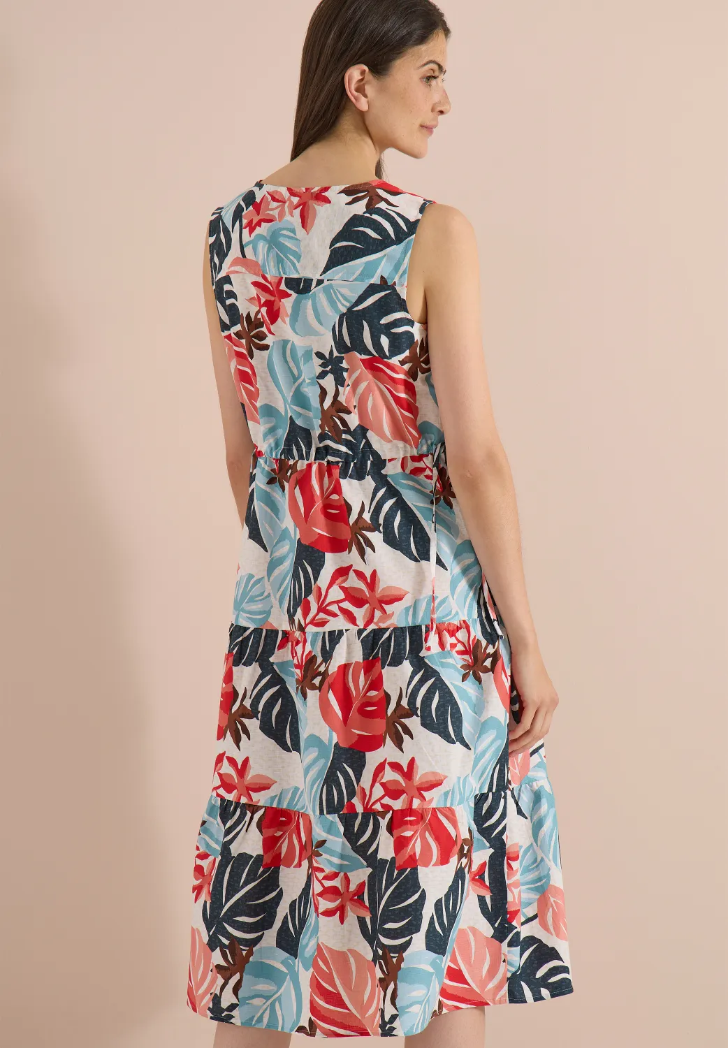 Midikleid mit V-Neck und Print 2 Midikleid mit V-Neck und Print – Bild 2