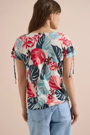 CECIL T-Shirt mit Raffung und Print 7 CECIL T-Shirt mit Raffung und Print – Bild 2