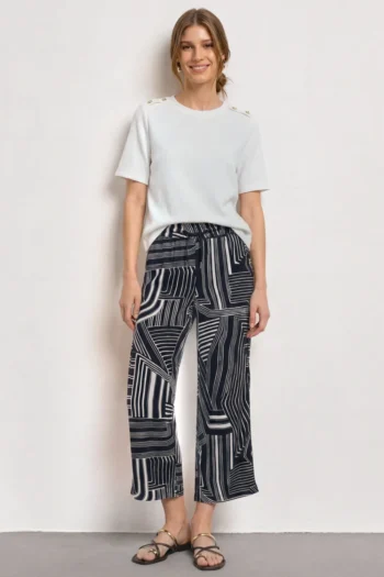 7/8 High Waist Culotte mit Muster 7 7/8 High Waist Culotte mit Muster – Bild 3