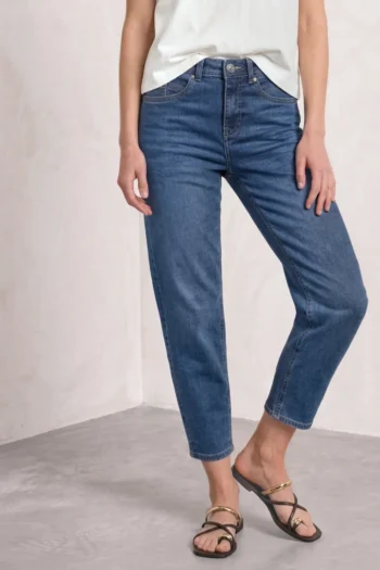 High Waist Barrel Leg Jeans im Loose Fit