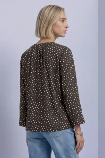 3/4-Arm Bluse mit Split Neck und Print 6 3/4-Arm Bluse mit Split Neck und Print – Bild 2