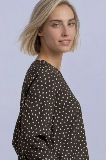 3/4-Arm Bluse mit Split Neck und Print 8 3/4-Arm Bluse mit Split Neck und Print – Bild 4