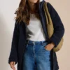 Cardigan mit Leo-Jacquardmuster 42 15631 dark navy blue