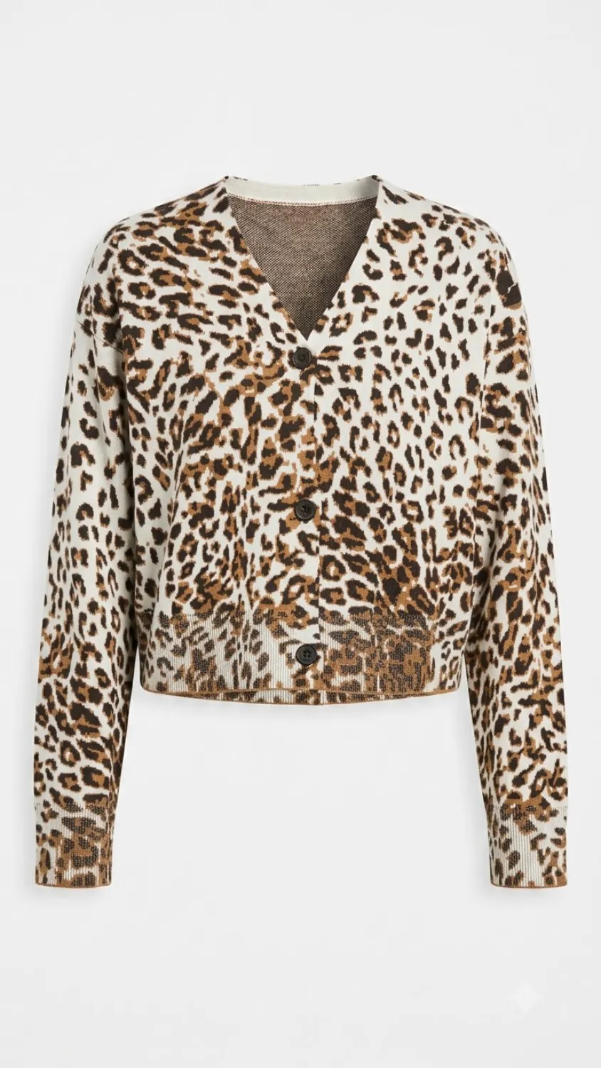 Cardigan mit Leo-Jacquardmuster 3 Cardigan mit Leo-Jacquardmuster