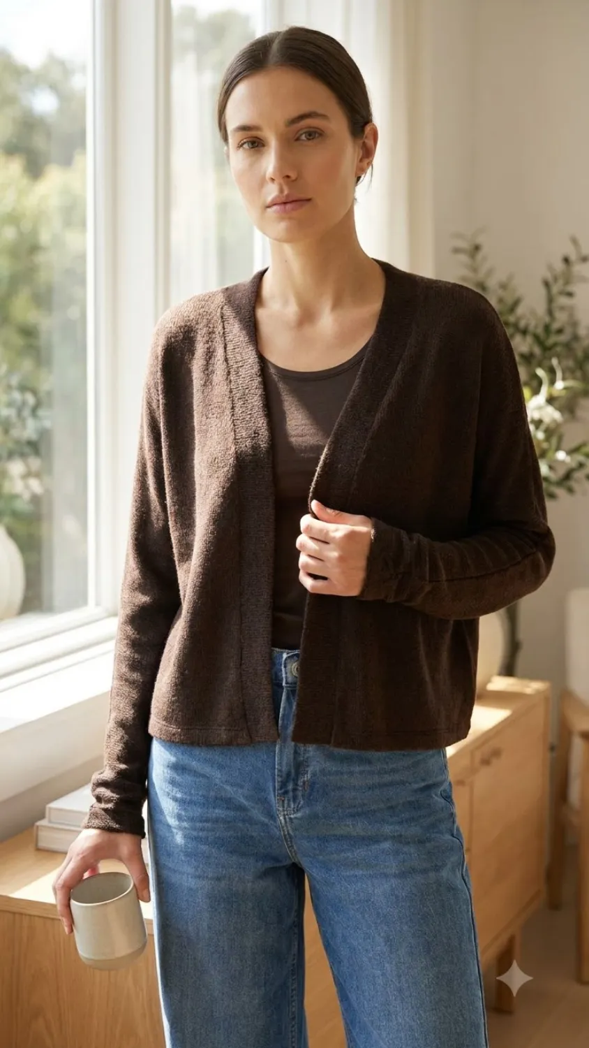Leichter Strickcardigan im Relaxed Fit 1 Leichter Strickcardigan im Relaxed Fit