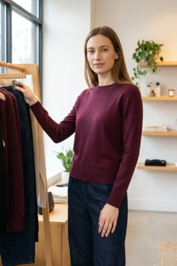 Regular Fit Pullover mit Rollkanten am Saum 11 Regular Fit Pullover mit Rollkanten am Saum – Bild 4