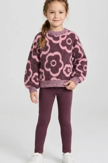 Kuscheliger Strickpullover mit Blumenmuster 7 Kuscheliger Strickpullover mit Blumenmuster