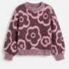 Kuschelige Strickweste mit Stickerei 22 49X1 pink