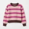 Kuschelige Strickweste mit Stickerei 28 41X4 pink