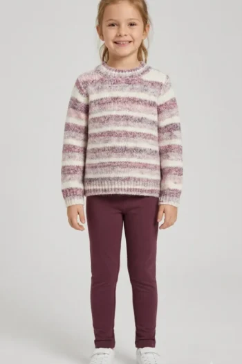 Kuscheliger Strickpullover von S.Oliver Kids 11 Thermo Fleece Leggings mit elastischem Bund