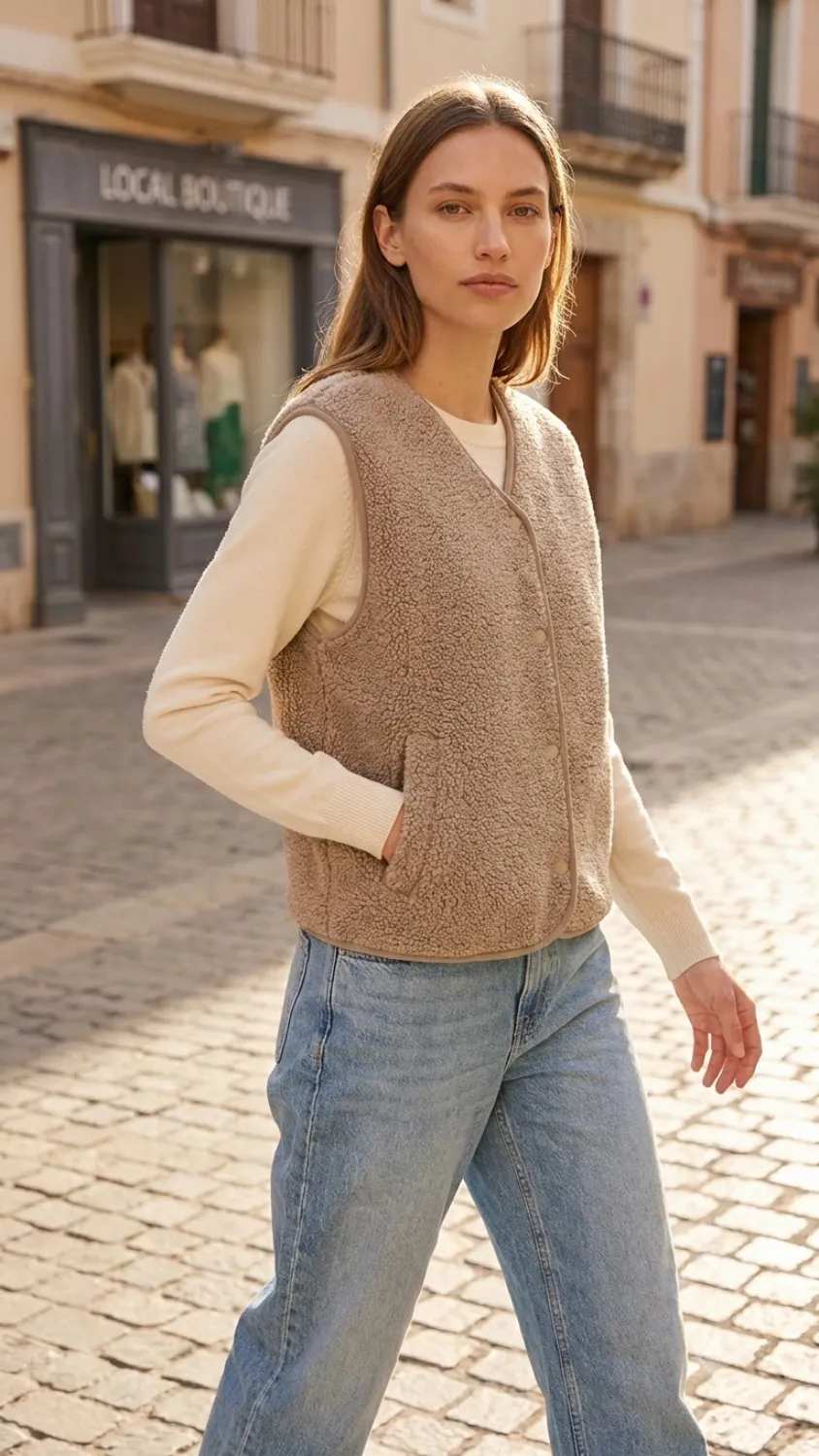 S.Oliver Teddy-Weste im Relaxed Fit 2 S.Oliver Teddy-Weste im Relaxed Fit